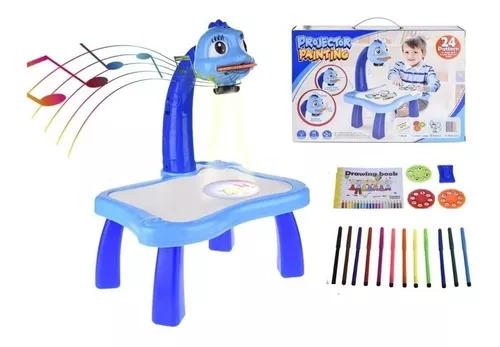 Juguete Niños Mesa De Dibujos Con Proyector Infantil