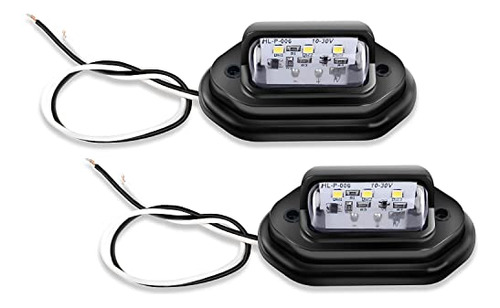 Nilight 2pcs 12v Led License Tag Light Convenience Courtesy