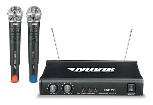 Microfonos Inalambricos Novik Unk450 Dual Uhf System Noaweb