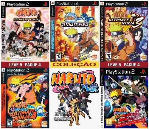 Naruto Ultimate Ninja 5 - Dublado - Repro Ps2 / Retro Patch Play 2 DVd Iso