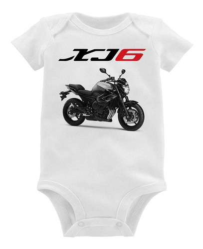 Body Bebê Moto Yamaha Xj6 Sp Cinza