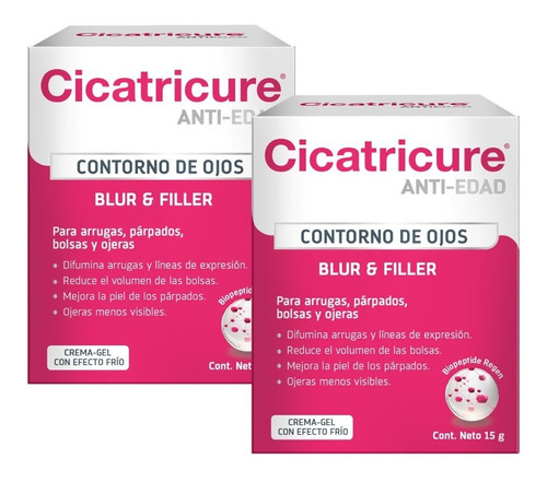 Pack Cicatricure 2 Contorno De Ojos Blur & Filler De 15g.c/u