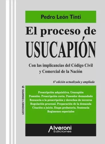 El Proceso De Usucapion - Tinti