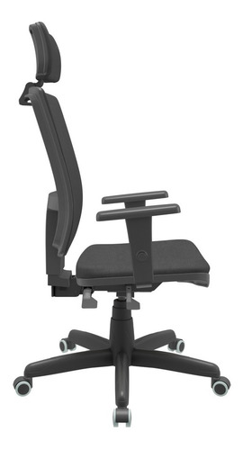 Cadeira De Escritório Presidente Brizza Braço 3d Backplax