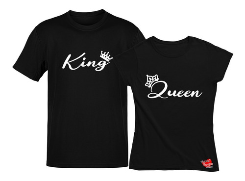 Playeras Dúo De Parejas Novios King & Queen Enamorados Bl