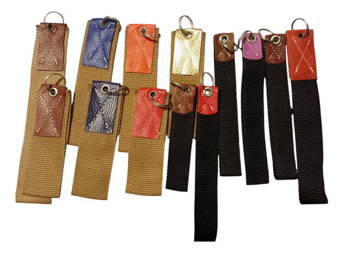 Llaveros De Cuero. Pack X 10 Unidades. Varios