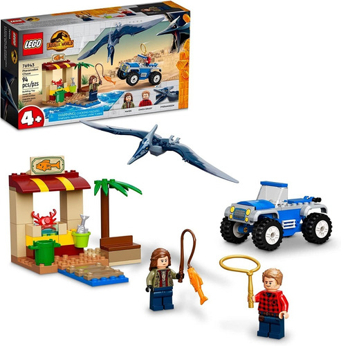 Lego Jurassic World: Perseguição Ao Pteranodonte (94 Peças)