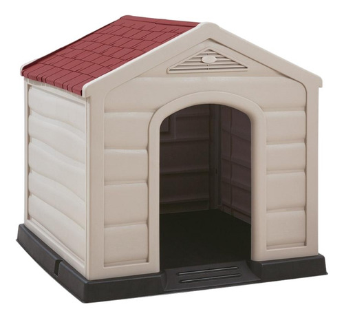 Casinha Cachorro Grande Nº 6 Plástico Uv Bege Rimax