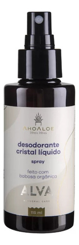 Desodorante Cristal Líquido Spray Com Babosa Orgânica 115ml