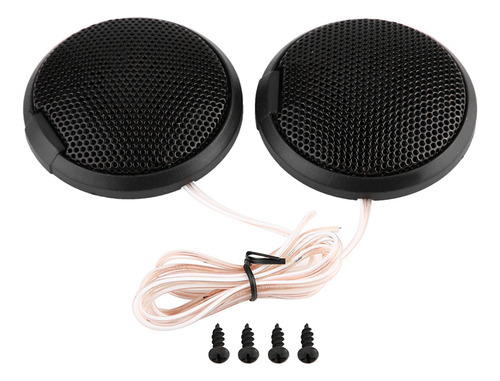 Altavoz Para Automóvil Negro De 80 W, Redondo, Autoadhesivo
