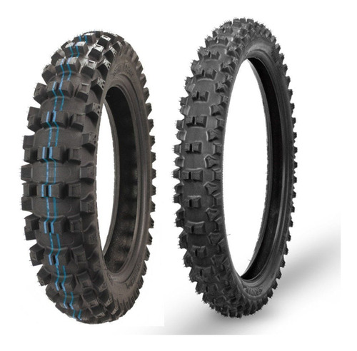 Par Pneu Borilli Exc Soft 100/100-18 80/100-21 Trilha Enduro