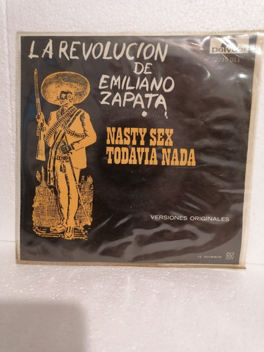 Disco De Acetato De 45 Rpm  La Revolucion De Emiliano Zapata