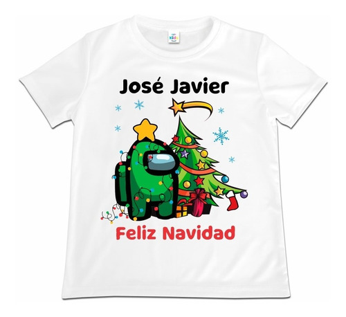 Franela Niño Niña Feliz Navidad Navideña Poliester