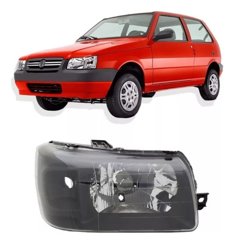 Optica Fiat Uno Fire Fiorino 2004 Fondo Negro Dercha Vic