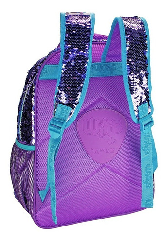 Mochila Lentejuela Reversible Primaria Sirena Wilys Wk085