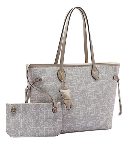 Bolsa Tote Ombro Feminina Chenson 84156 Monograma Necessaire