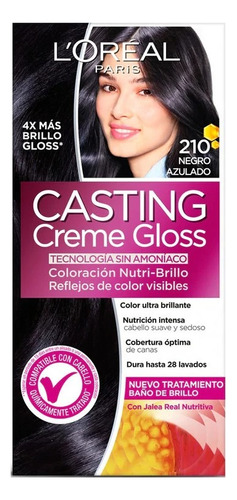 Casting Creme Gloss, L'oréal/ Negro Azulado (5 Unidades)