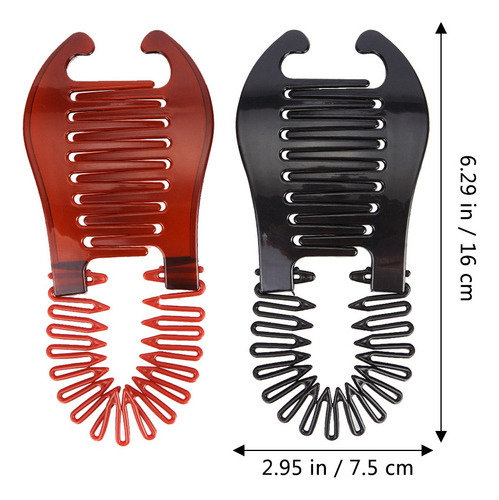 Zh Broches Para Mujer Con Forma Cola Caballo Con Clip Ver