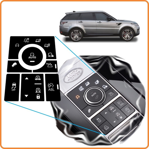 Adesivo Joystick Range Rover | Land Rover Recuperação Botões