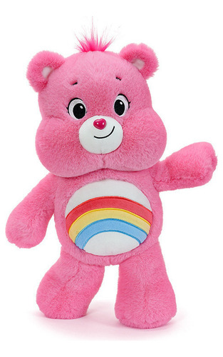 Peluche Osito Cariñoso Arcoiris Rosa 33cm