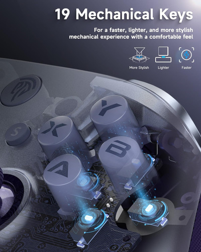 Easysmx X10 Controlador Inalámbrico Para Pc Con Doble Efecto