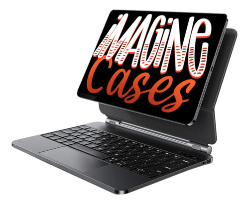 Case Keyboard Slim Encaixe Magnético Para iPad Pro M4 13