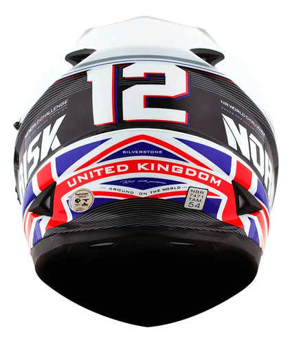 Capacete Norisk Fechado Reino Unido Preto Sergeant 56