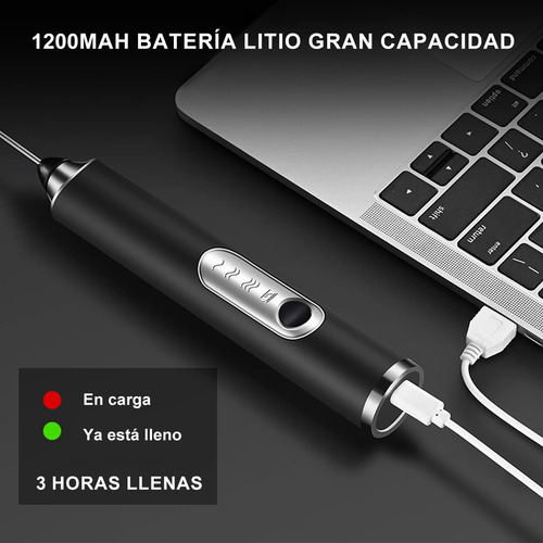 Agitador De Leche 6 En 1 Con Base De Soporte, Espumador