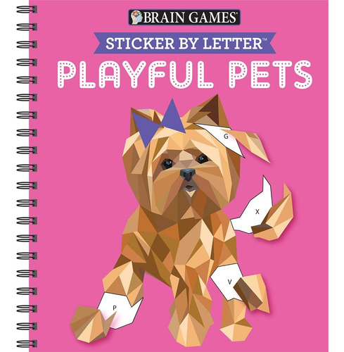 Brain Games Pegatina Por Letra: Mascotas Juguetonas Libro