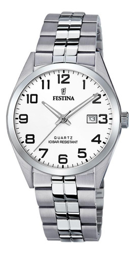 Reloj Festina F20437/1 para hombre, acero plateado