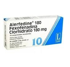 Alerfedine 180 Mg 10 Comp