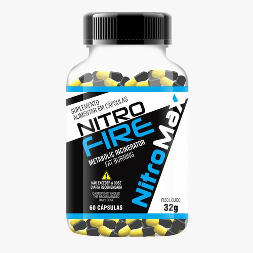 Termogênico Emagrecedor Nitro Fire 420mg Potente - 60 Cáps