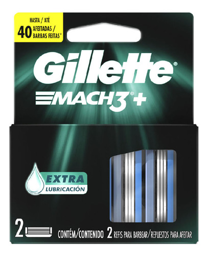 Respuesto De Afeitar Gillette Mach3 Con Extra Lubricación X 