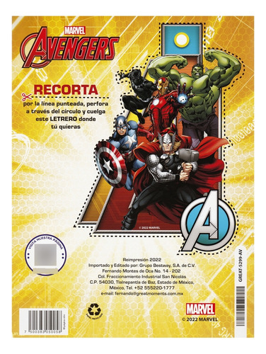 Libro Para Colorear Avengers Héroes Invencibles/ Nuevo
