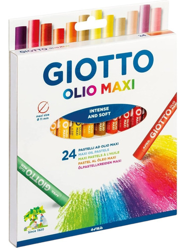 Oleo Pastel Giotto 24 Colores Serviciopapelero