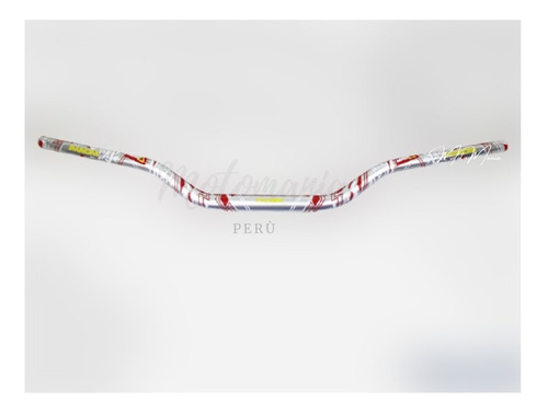 Imagen 1 de 3 de Timon Para Moto Gco Fat Bar Tribal Plata