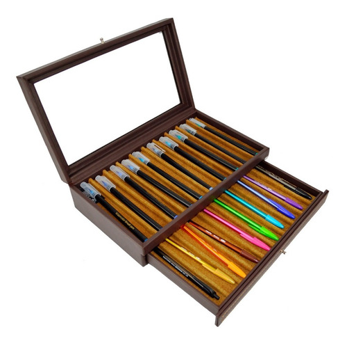 Imagen 2 de 4 de Estuche Para 20 Plumas Piel Vacuno Kuerissimo