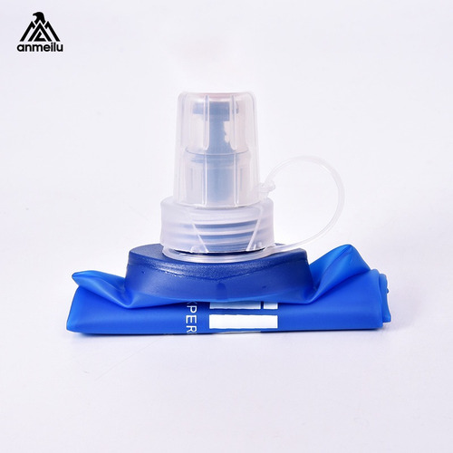 2pcs 500ml Botella De Agua Plegable Soft Flask Con Popote