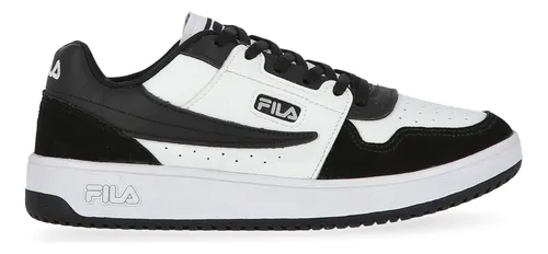 Zapatillas fila negras y blancas new arrivals