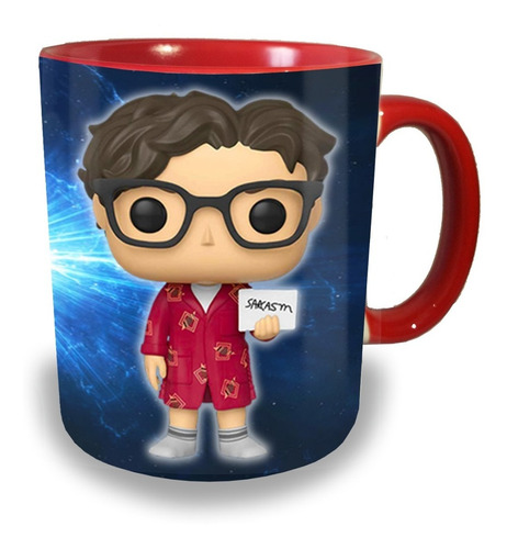 Taza Funko Leonard Hofstadter. The Big Bang Theory.