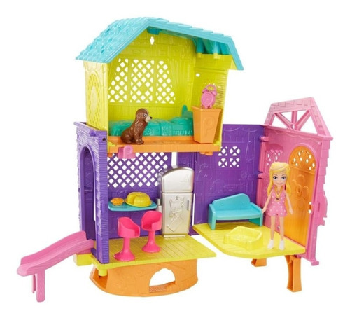 Muñeca Polly Pocket Casa Club Súper Secreta Mattel