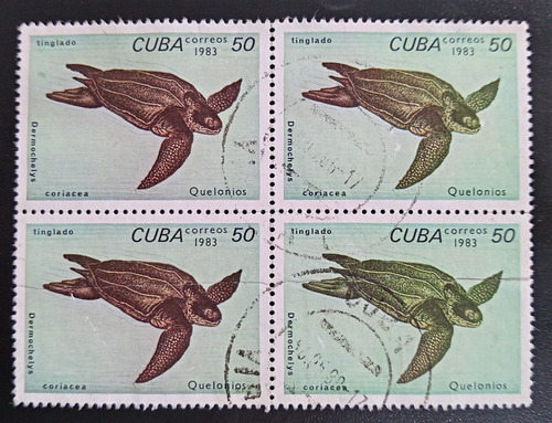 Tema Fauna Tortugas, Cuadrito Sc 2622 Año 1983 Usado L18735