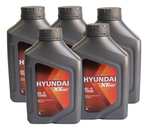 Aceite De Transmision 75w90 Gl-5 Marca Hyundai 5lts