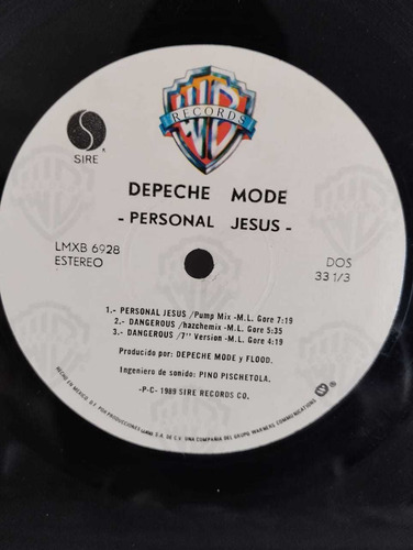 Lp Disco De Acetato De Depeache Mode Personal Jesus (Usado)