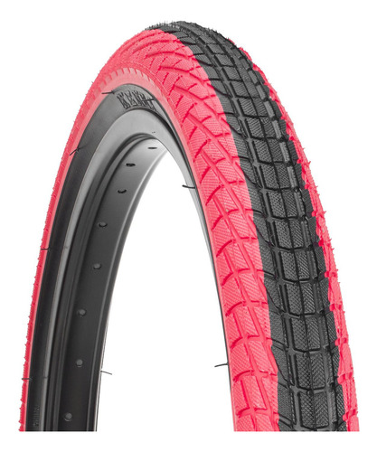 Llanta Para Bicicleta R20 X1.95 Rojo Kontact K841 Kenda