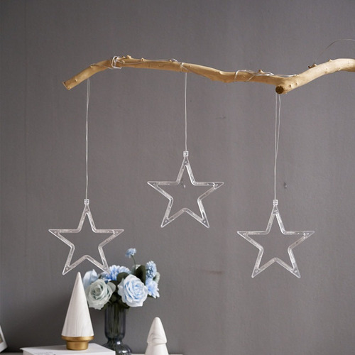 Lanternas Decorativas Com Luzes De Estrela Para Janela