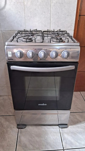 Cocina A Gas Mabe 4 Quemadores Cmp6085fx0 Con Visor Acero (Usado)