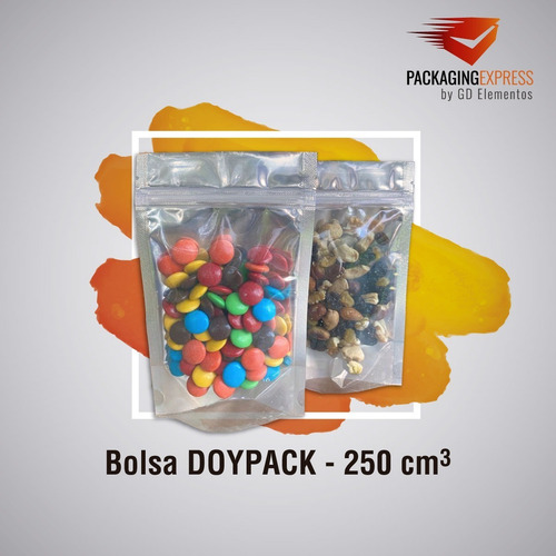 Imagen 3 de 10 de Bolsas Doypack 11x17 Metalizada Cierre Hermético Zipper X 25