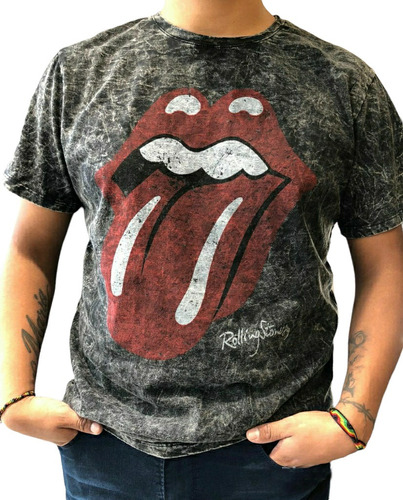 Remera Nevada Rolling Stones Rock Hombre Lengua Clasica