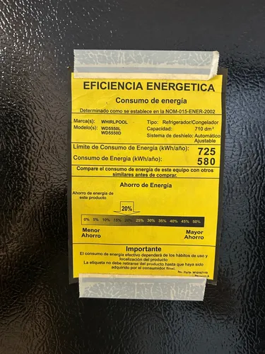 Nevecon Whirlpool Wd5550l Bga 714 Lts No Frost Acero Inox. (Usado)